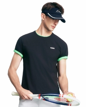 1011639-008 | MEN'S K-SWISS LOGO UPF50 QUICK-DRY T-SHIRT | BLACK