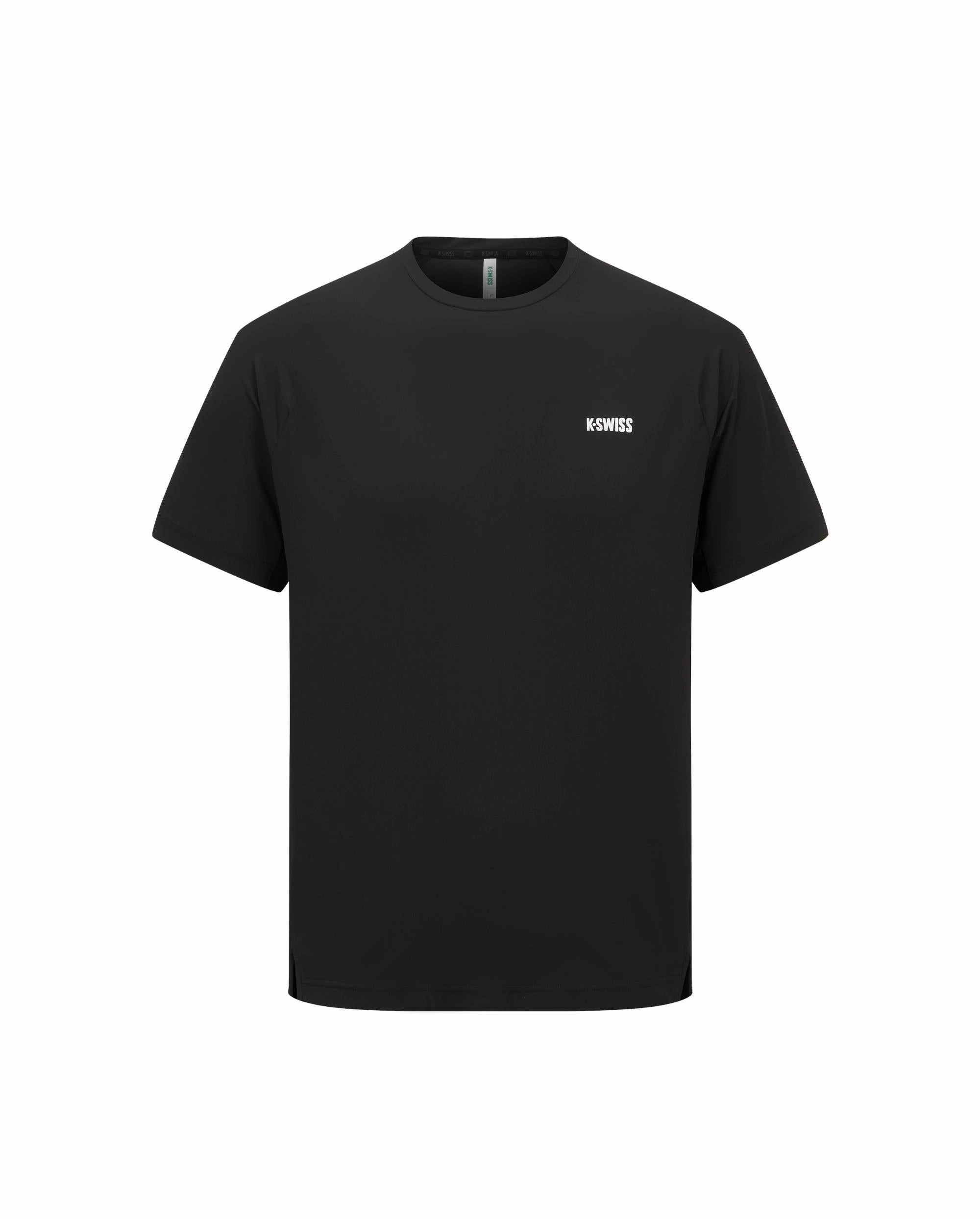 1011639-008 | MEN'S K-SWISS LOGO UPF50 QUICK-DRY T-SHIRT | BLACK
