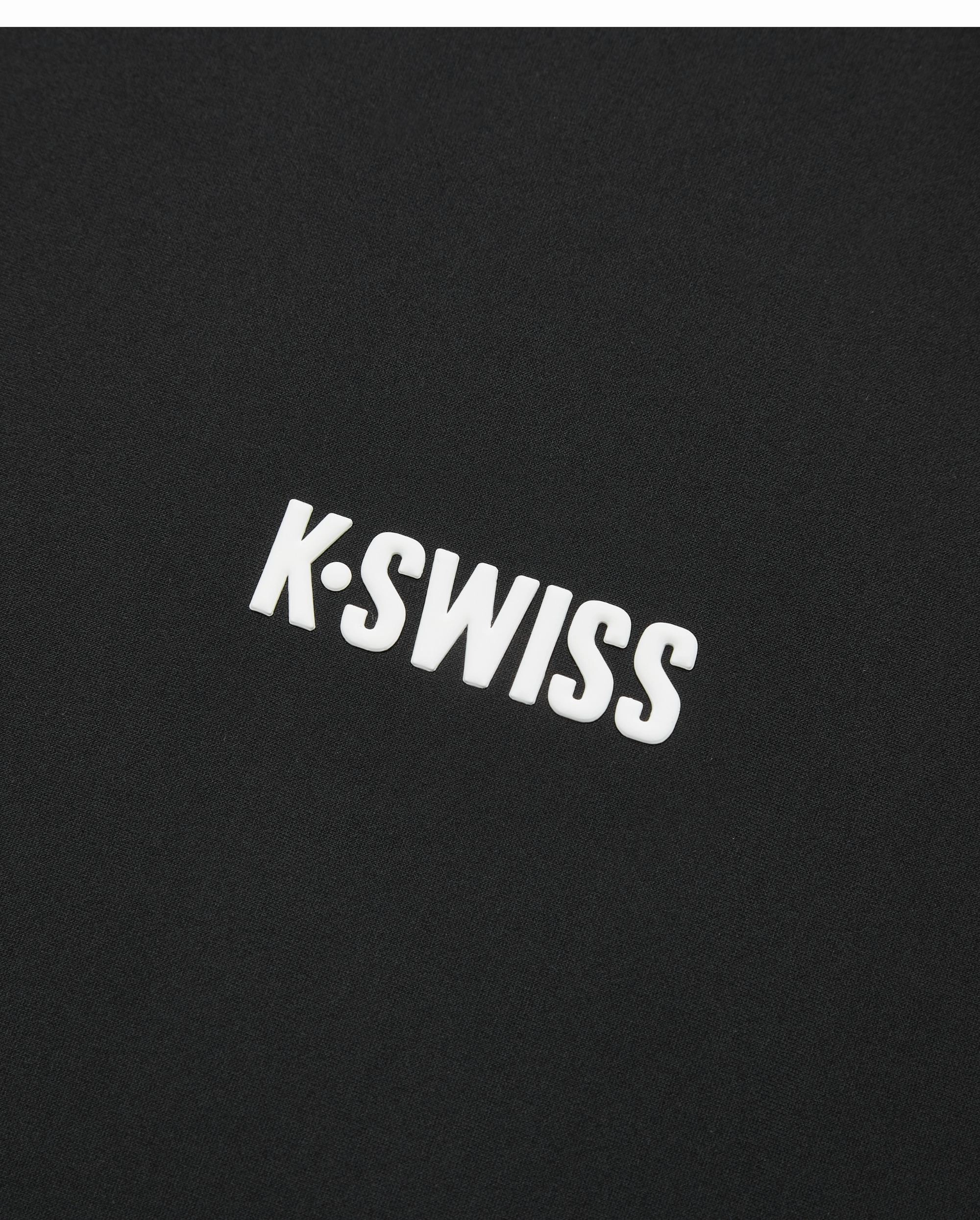 1011639-008 | MEN'S K-SWISS LOGO UPF50 QUICK-DRY T-SHIRT | BLACK