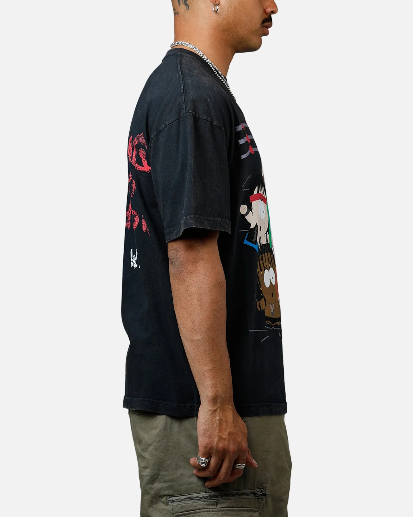 73 Studio WTF Heavyweight T-Shirt Black Acidwash