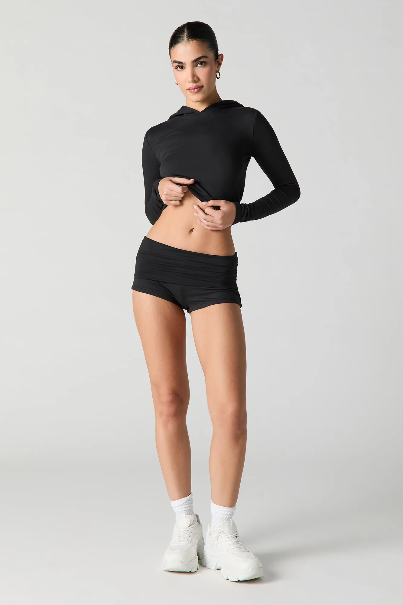Active Soft Cropped Hoodie