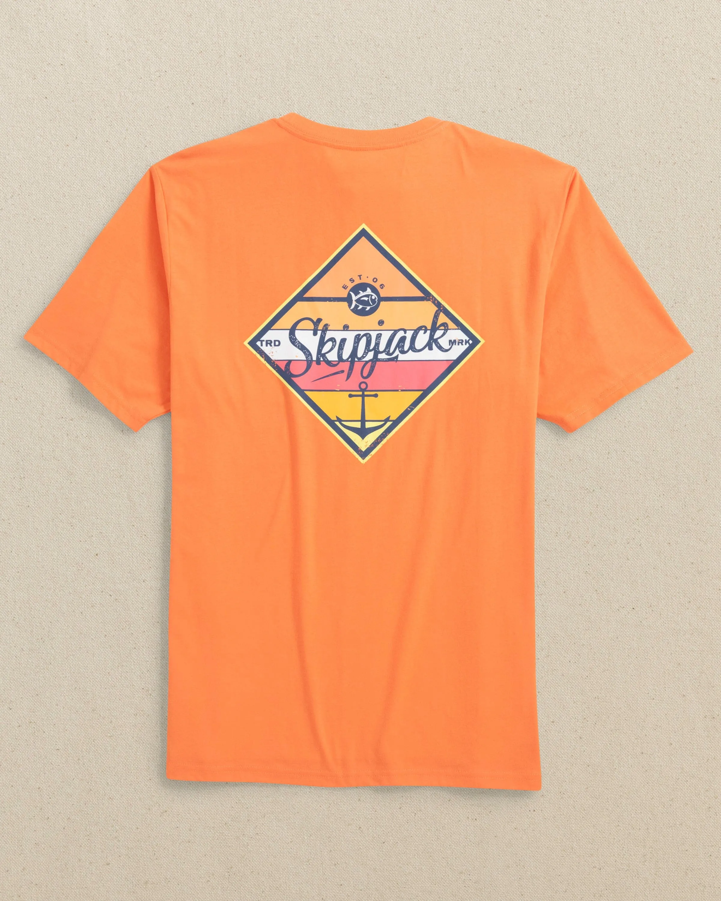 Anchor At Sunset Short Sleeve T-Shirt
