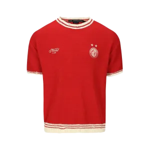 Andersson Bell Football Short Sleeve Sweater Red ATB1285M