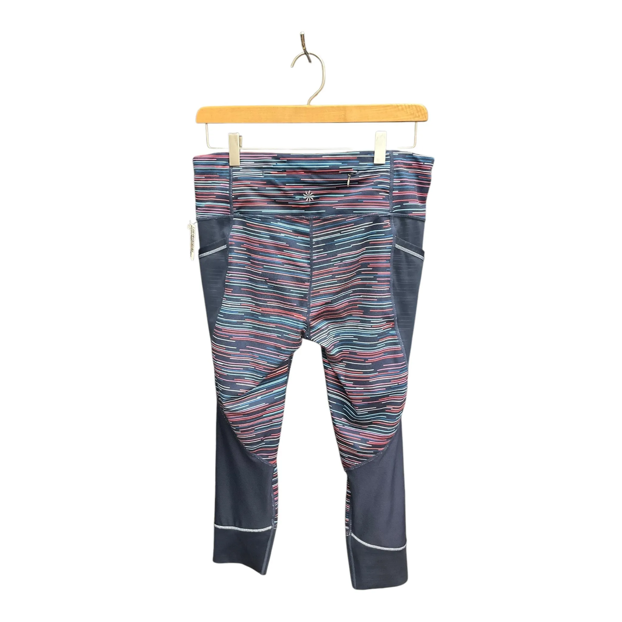 Athletic Capris By Athleta In Striped Pattern. Size: M