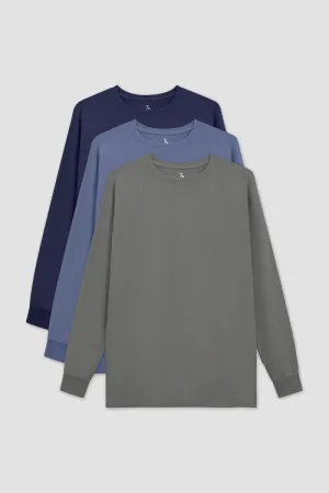 Athletic Fit Long Sleeve Easy 3-Pack