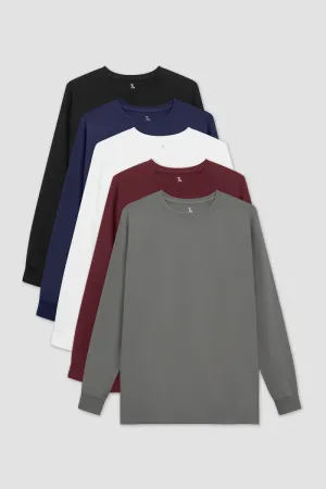 Athletic Fit Long Sleeve Starter 5-Pack