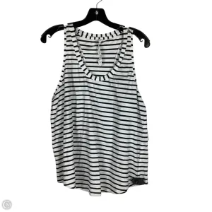 Athletic Tank Top By Lululemon In Striped Pattern, Size: 12
