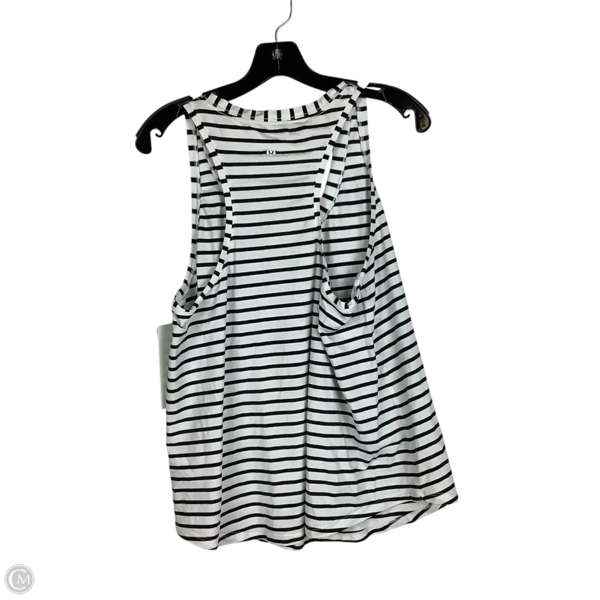 Athletic Tank Top By Lululemon In Striped Pattern, Size: 12