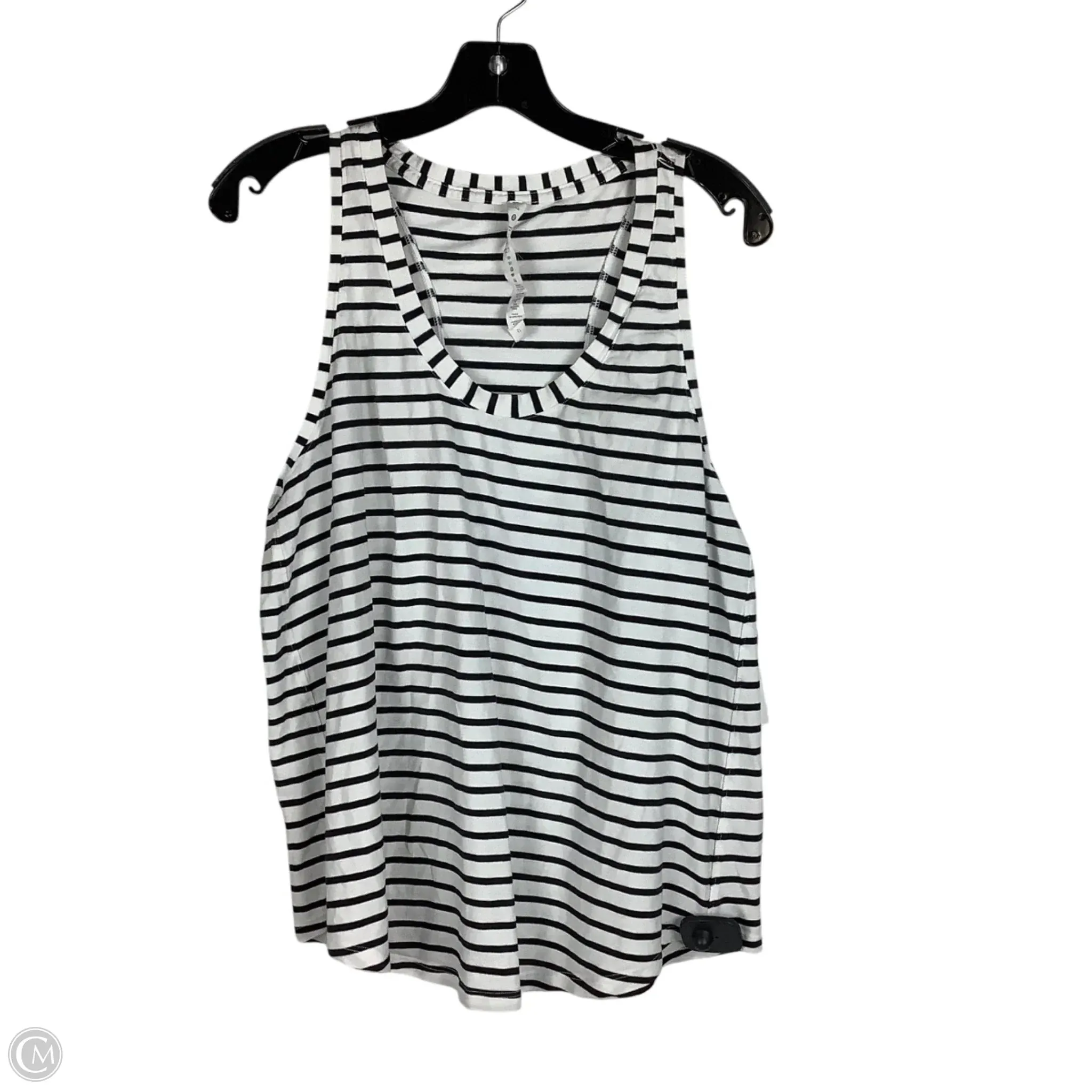 Athletic Tank Top By Lululemon In Striped Pattern, Size: 12