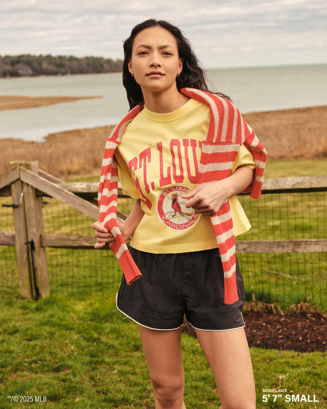 ATLANTA BRAVES SHALE '47 MONTAUK CROP TEE WOMENS