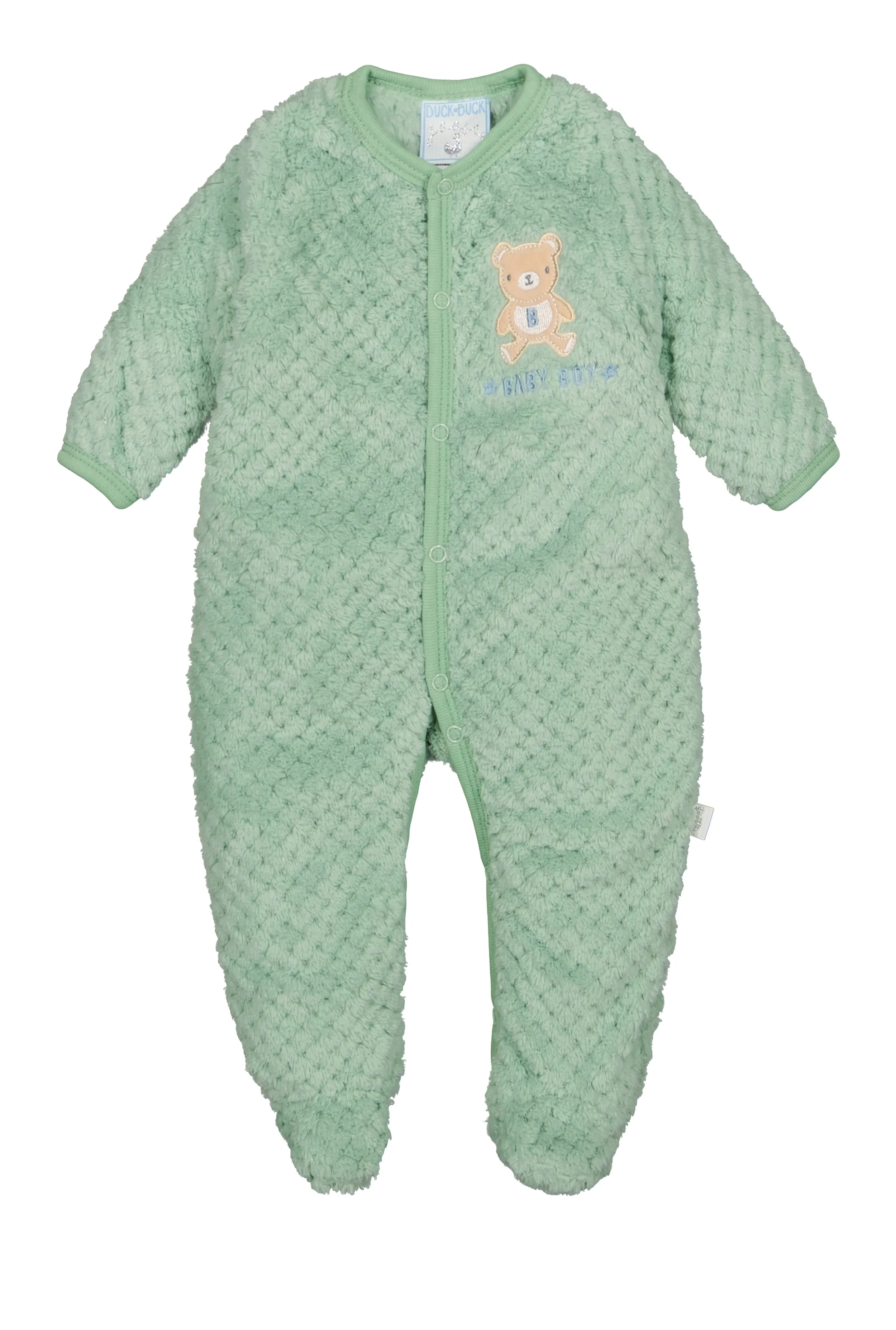 Baby Boys 0-9M Bear Graphic Footed Jumpsuit