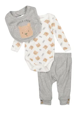 Baby Boys 0-9M Cuddle Bear Bodysuit and Joggers Set