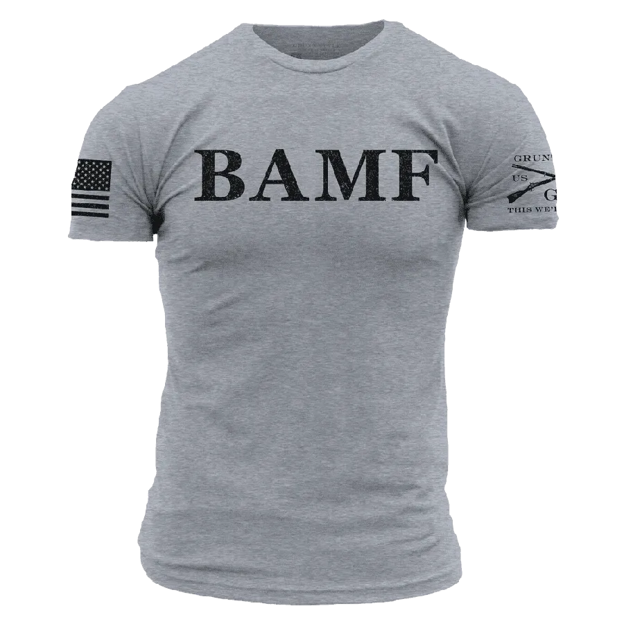 BAMF T-Shirt - Dark Heather Gray