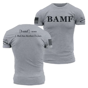 BAMF T-Shirt - Dark Heather Gray