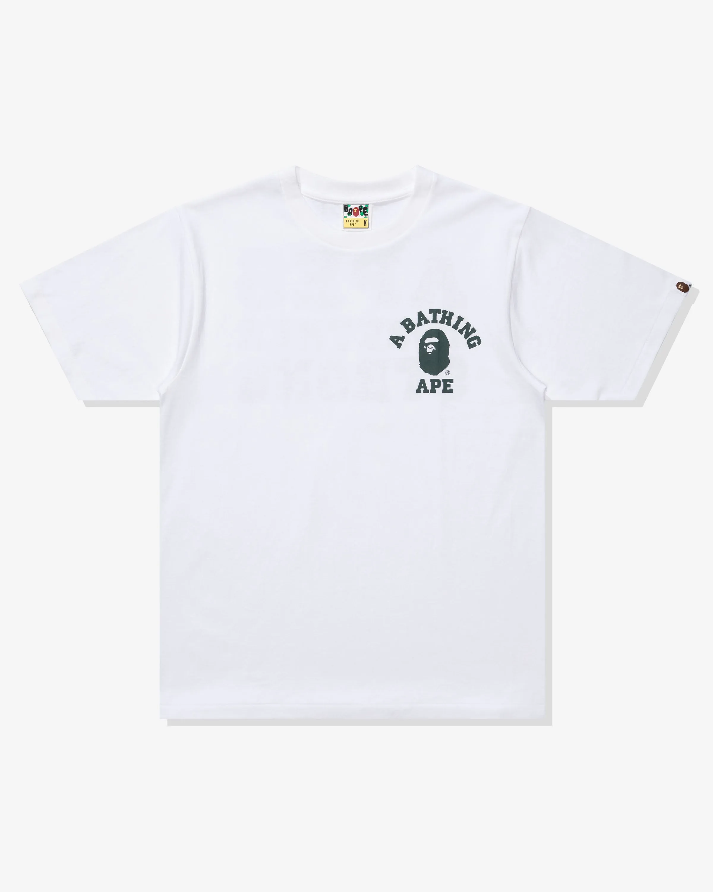 BAPE ABC CAMO COLLEGE ATS TEE - WHITE