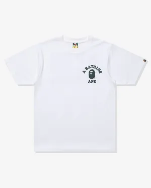 BAPE ABC CAMO COLLEGE ATS TEE - WHITE
