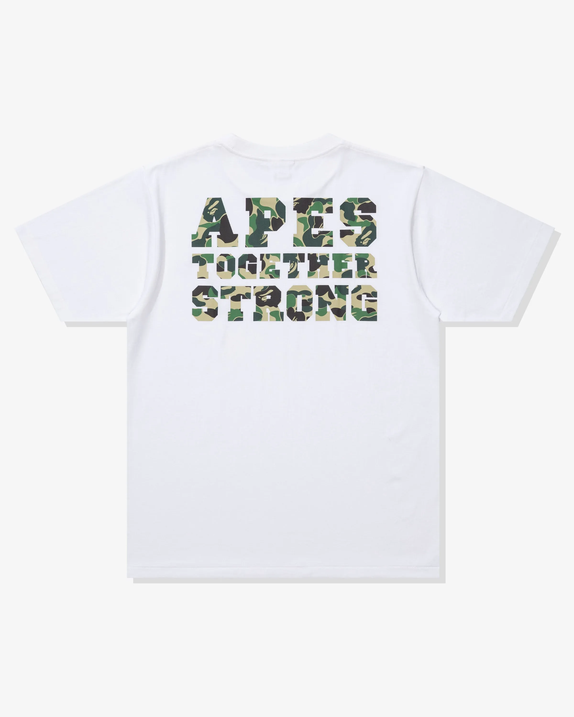 BAPE ABC CAMO COLLEGE ATS TEE - WHITE