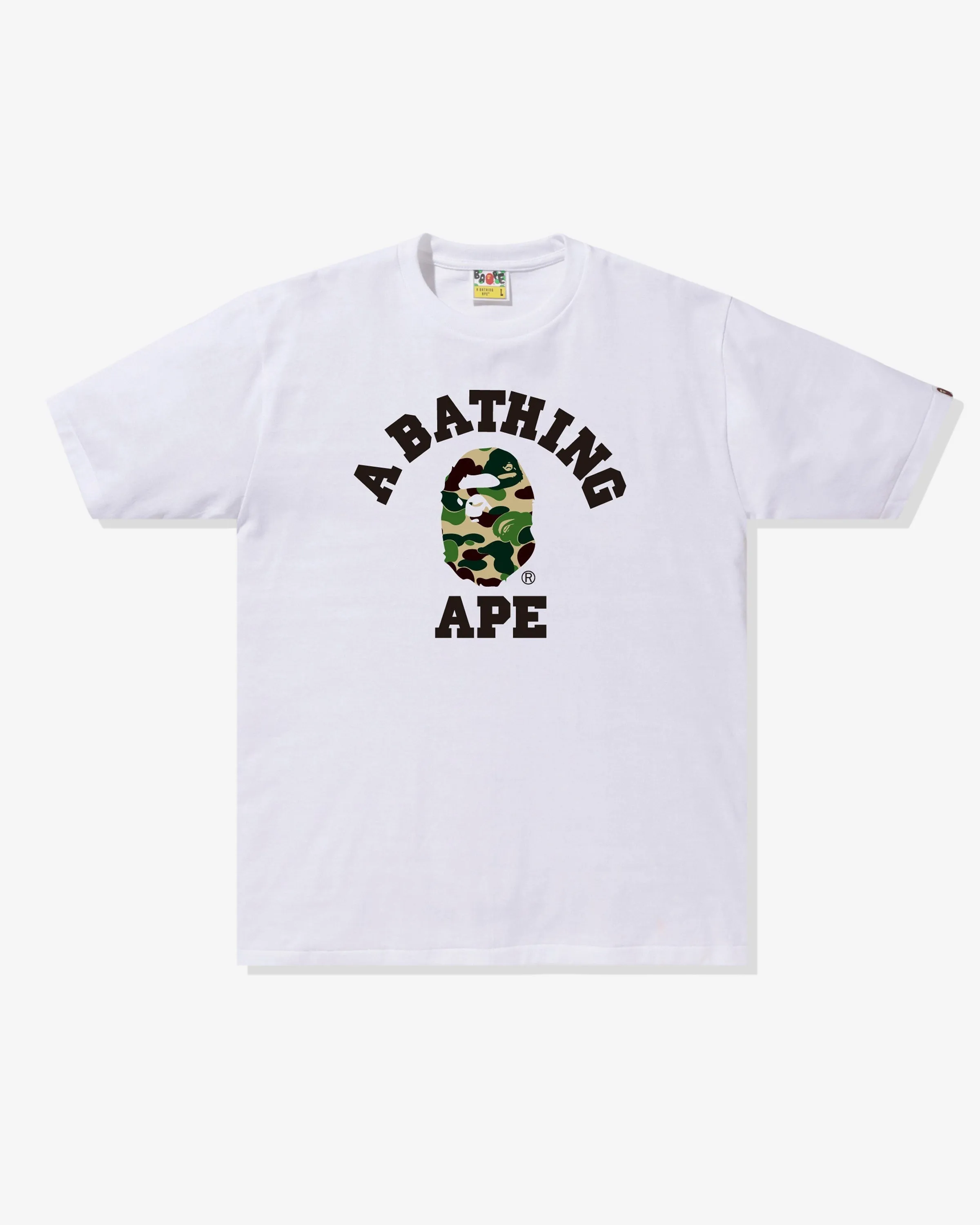 BAPE ABC CAMO COLLEGE TEE