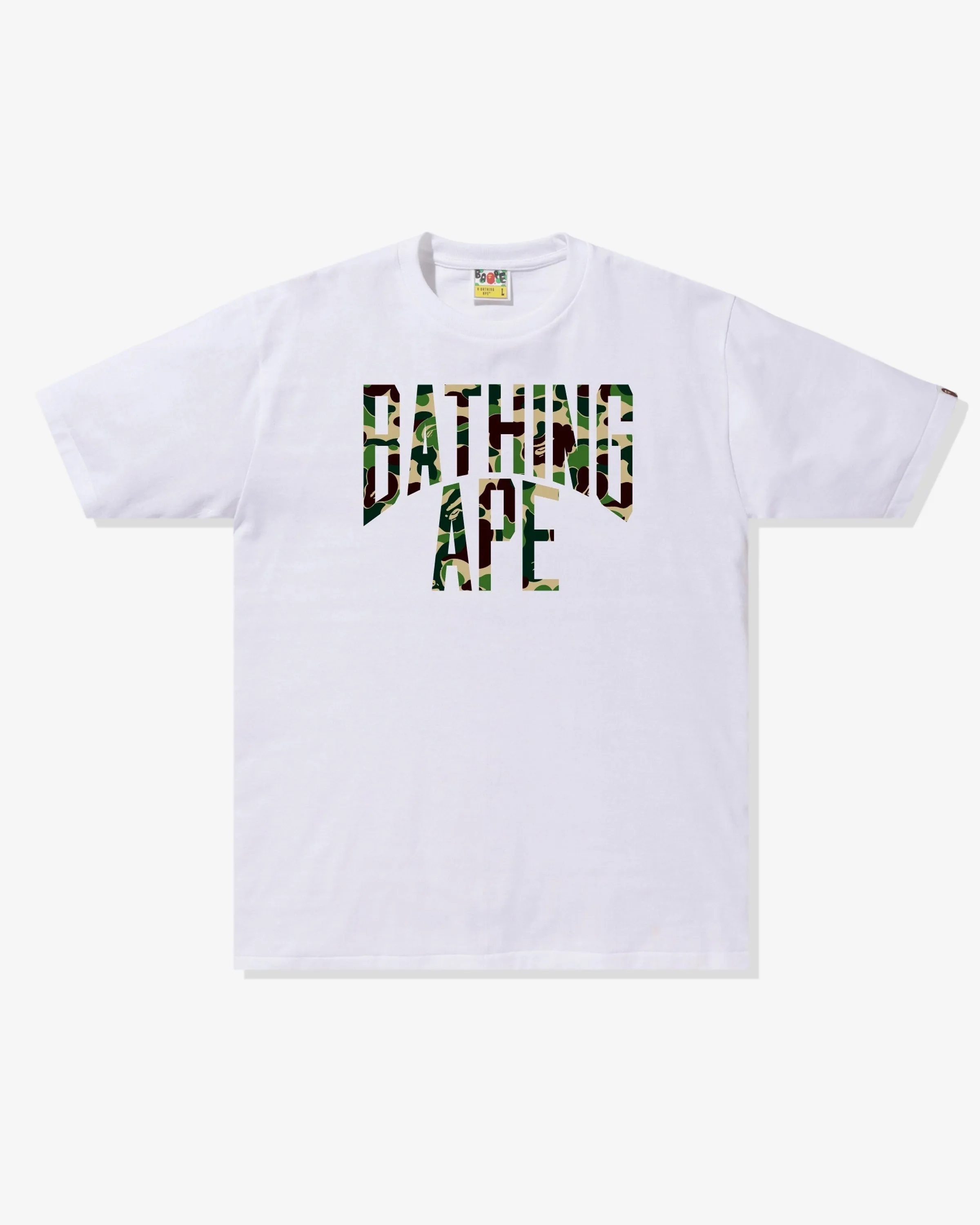 BAPE ABC CAMO NYC LOGO TEE - WHITE