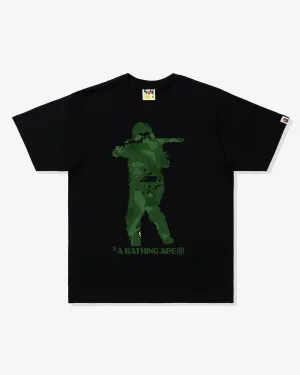 BAPE BITMAP SOLDIER TEE - BLACK