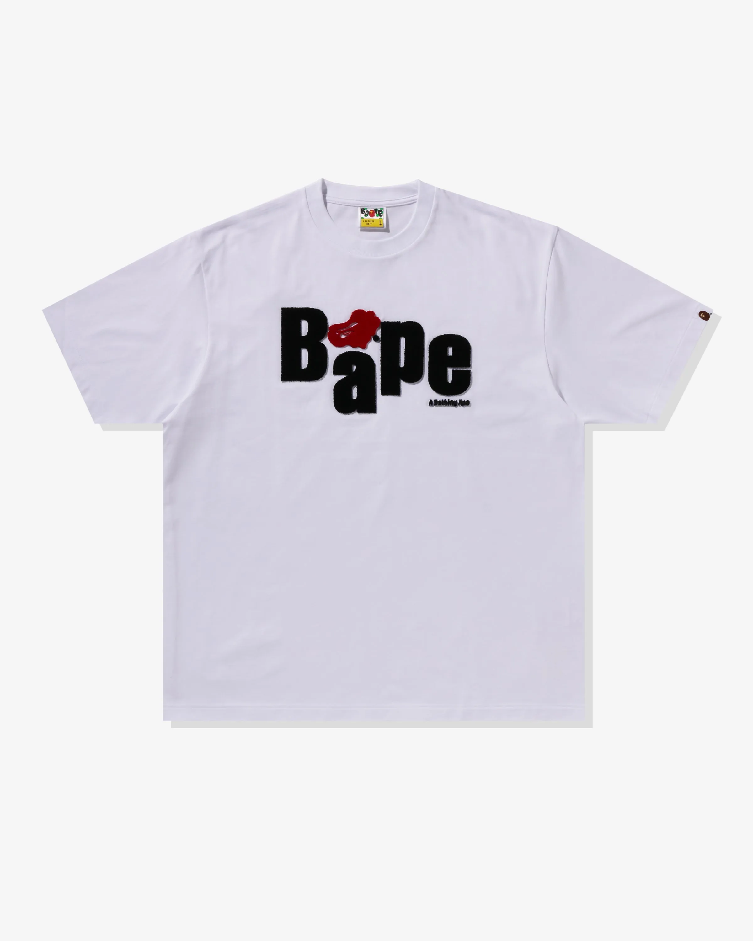 BAPE HEART APE HEAD RELAXED FIT TEE - WHITE