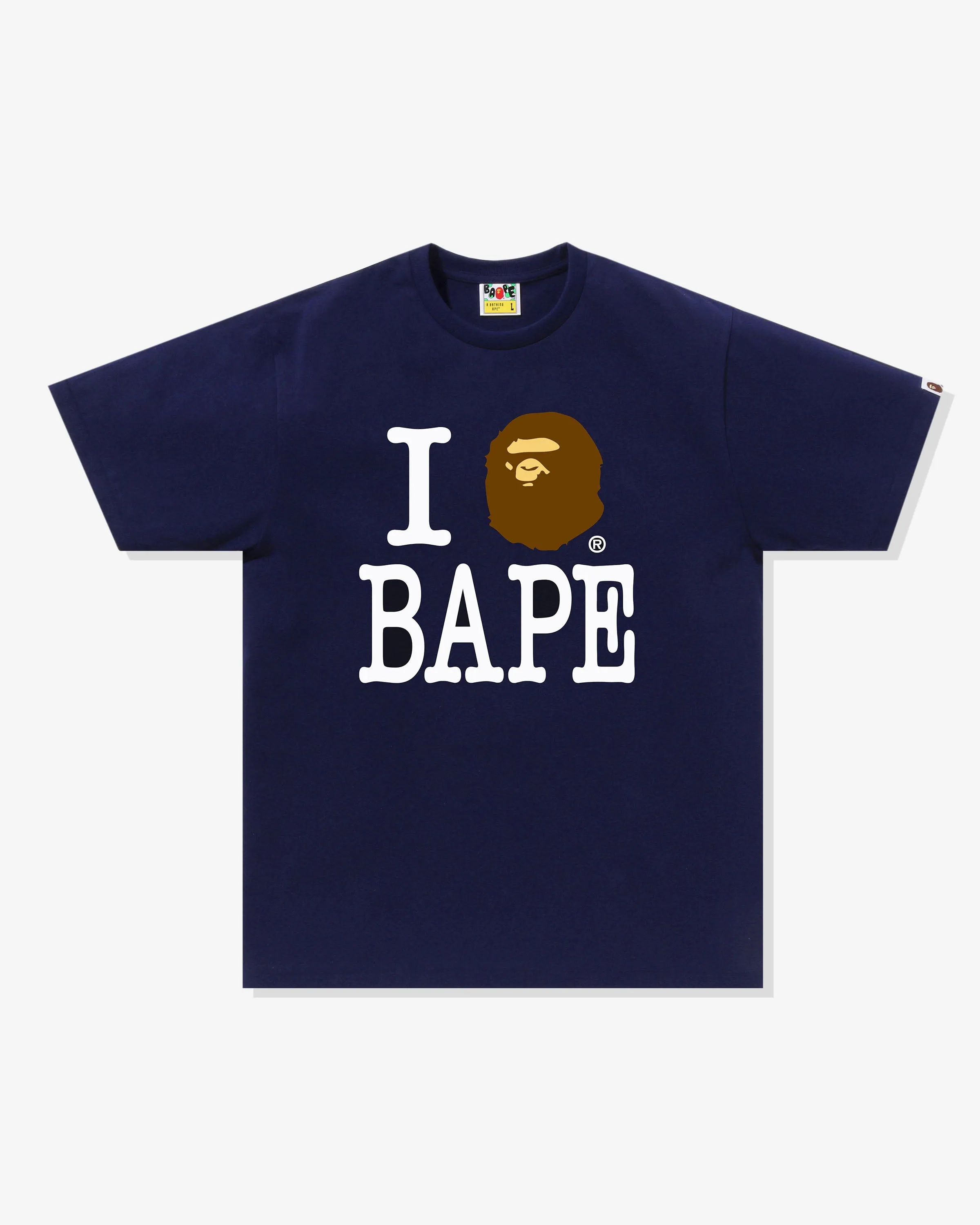 BAPE I LOVE BAPE TEE - NAVY