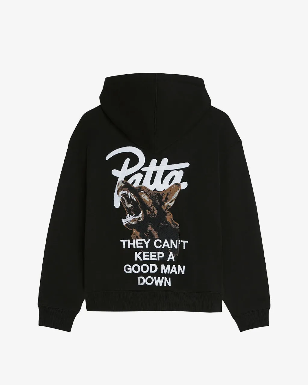 Bark Boxy Hooded Sweater Black