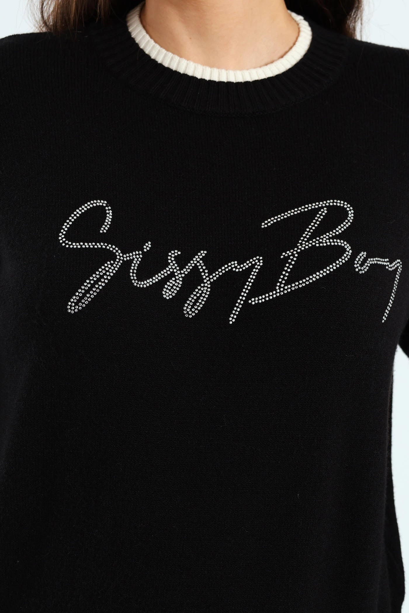 Basic Knit Sweater - Black