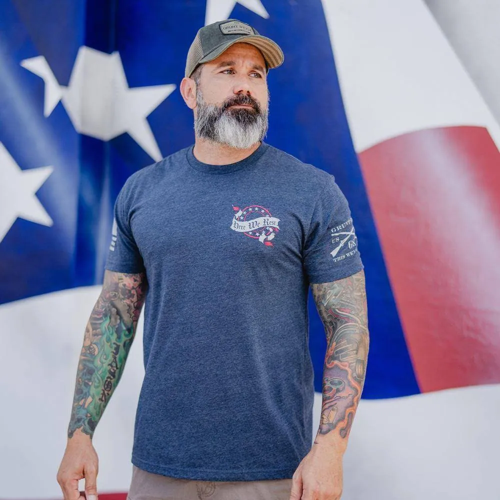 Bear True Faith & Allegiance T-Shirt - Midnight Navy