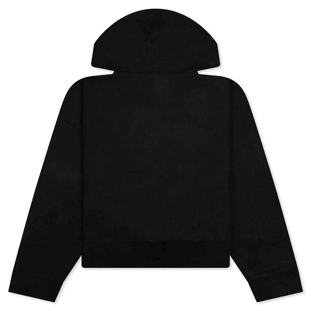 Big Size Hoodie Logo - Black