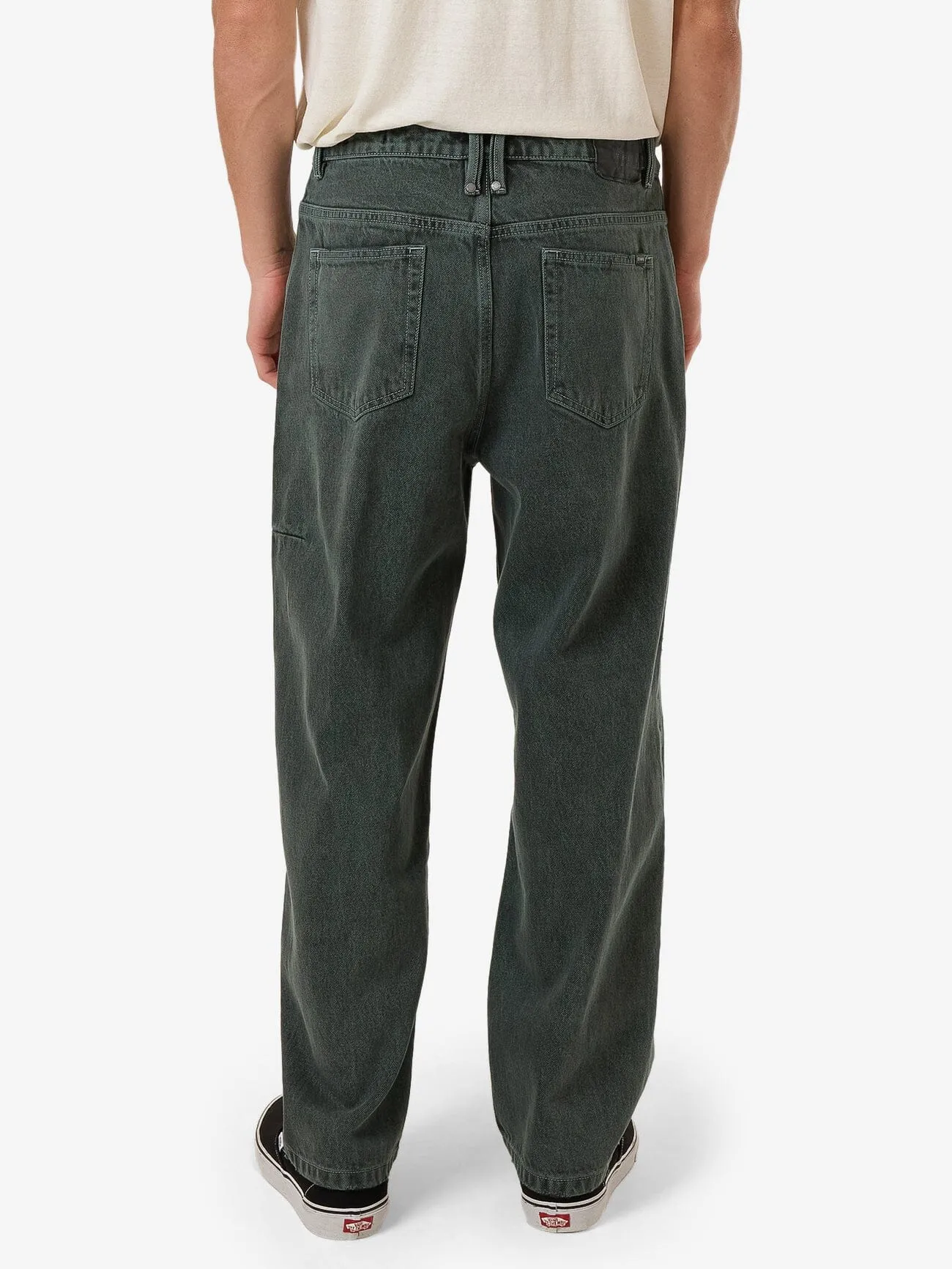 Big Slacker Baggy Denim Jean - Dark Forest