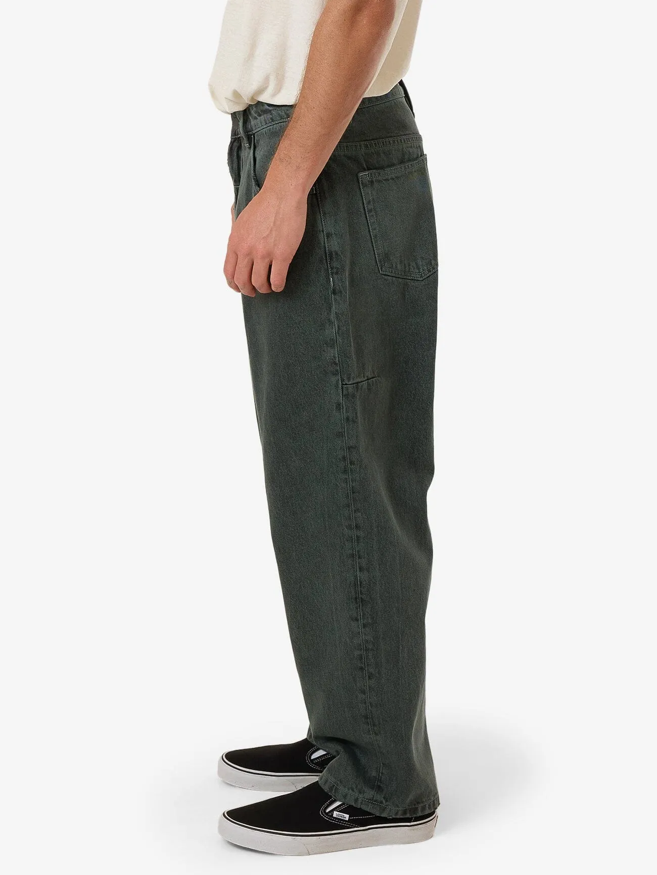 Big Slacker Baggy Denim Jean - Dark Forest