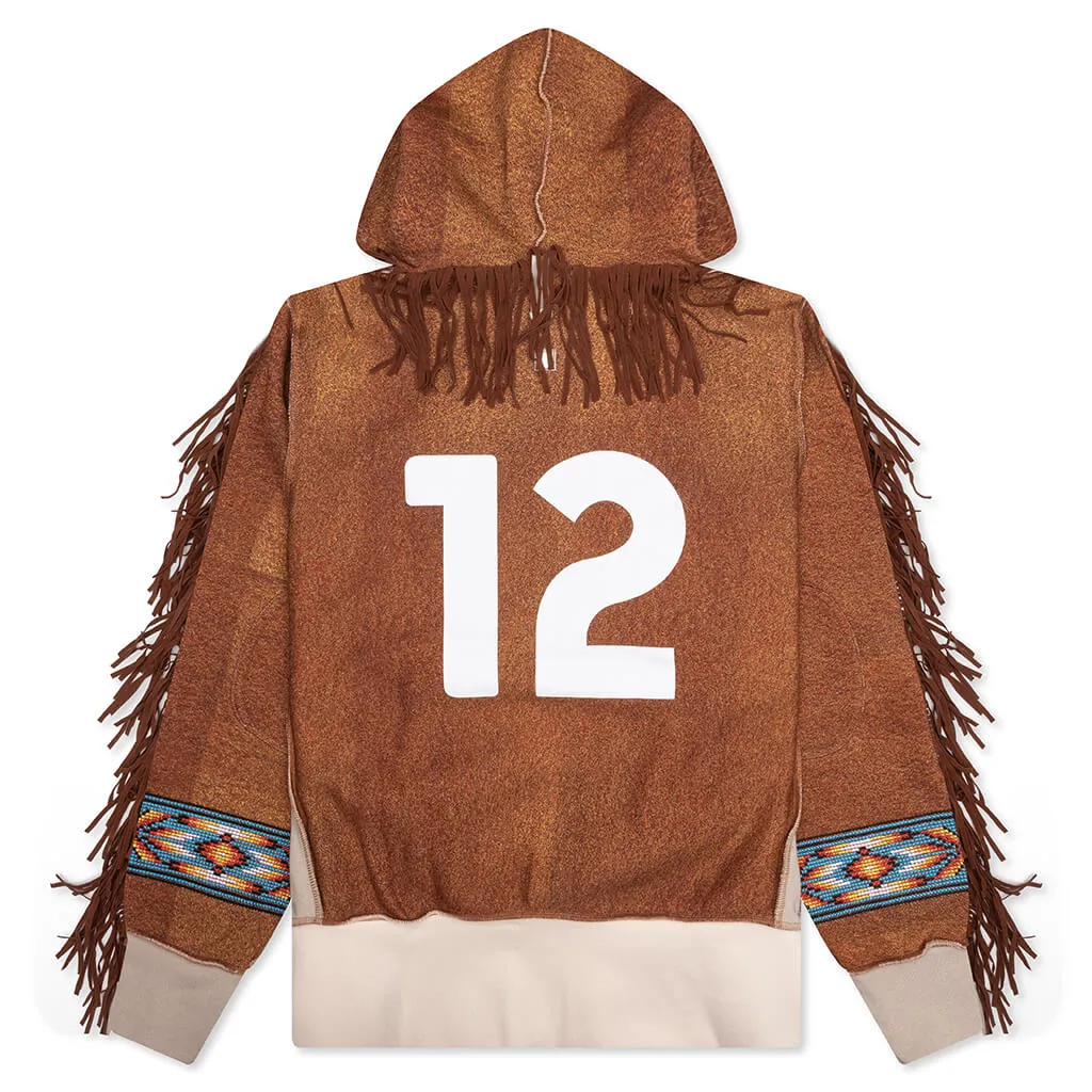 Birthstone Hooded Sweatshirt: 12 - Suede Print