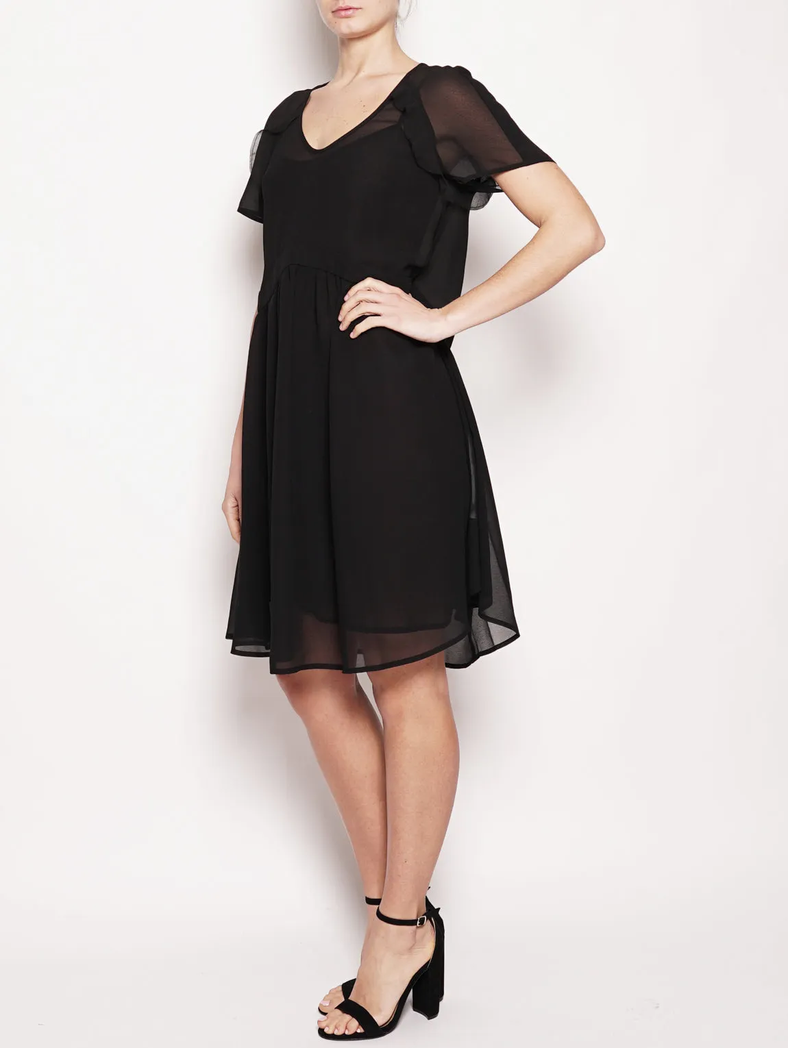 Black Georgette dress