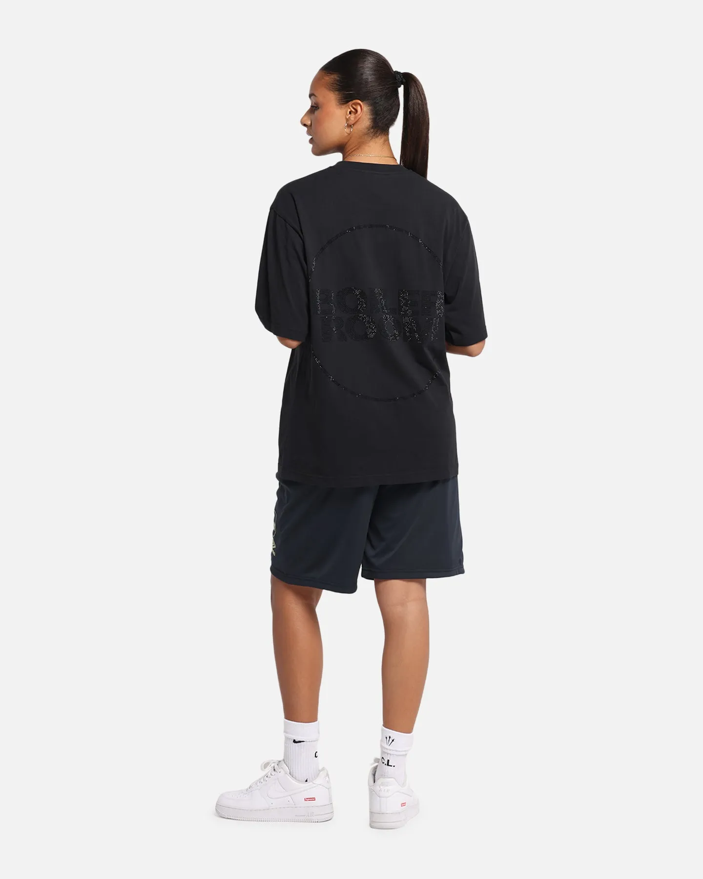 Boiler Room Rhiinestone T-Shirt Black