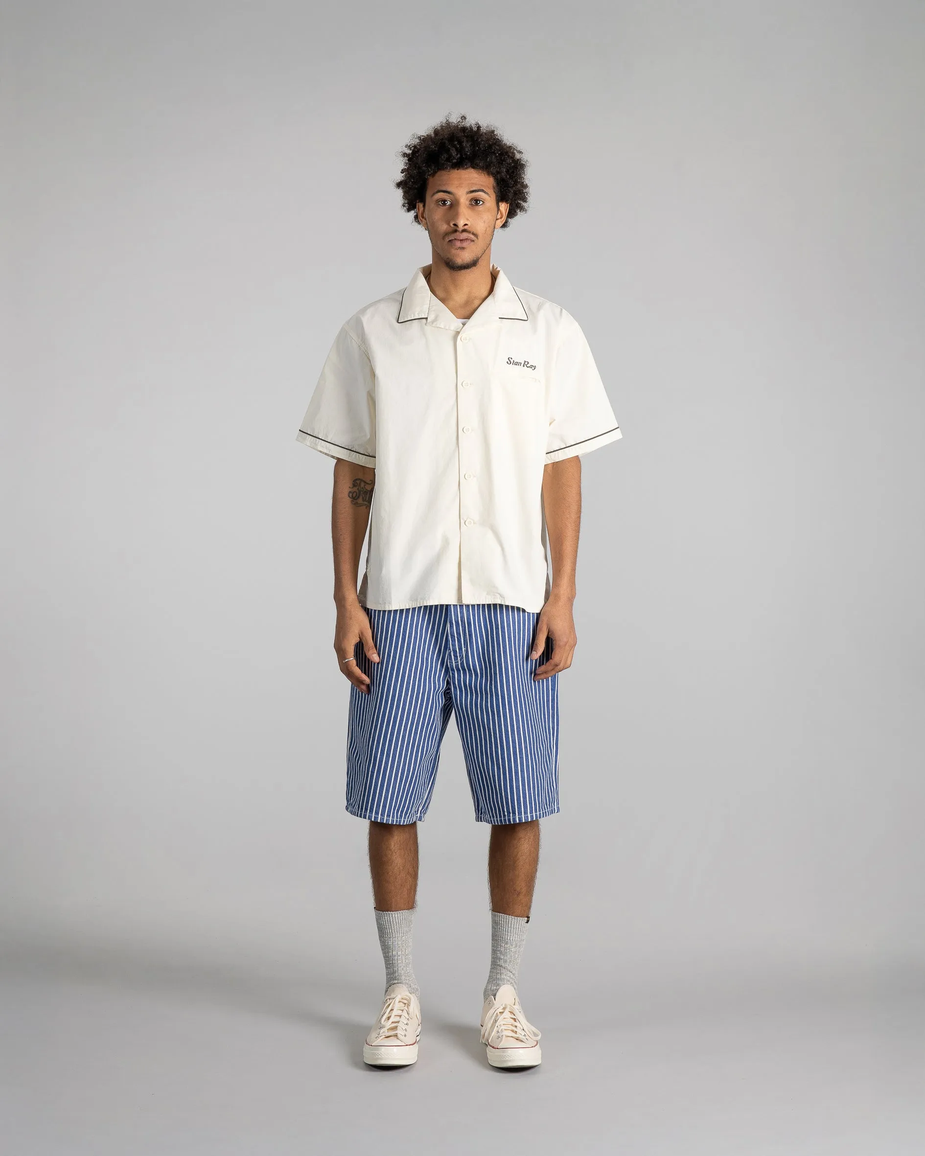 Bowling Shirt (Natural / Matt Black)