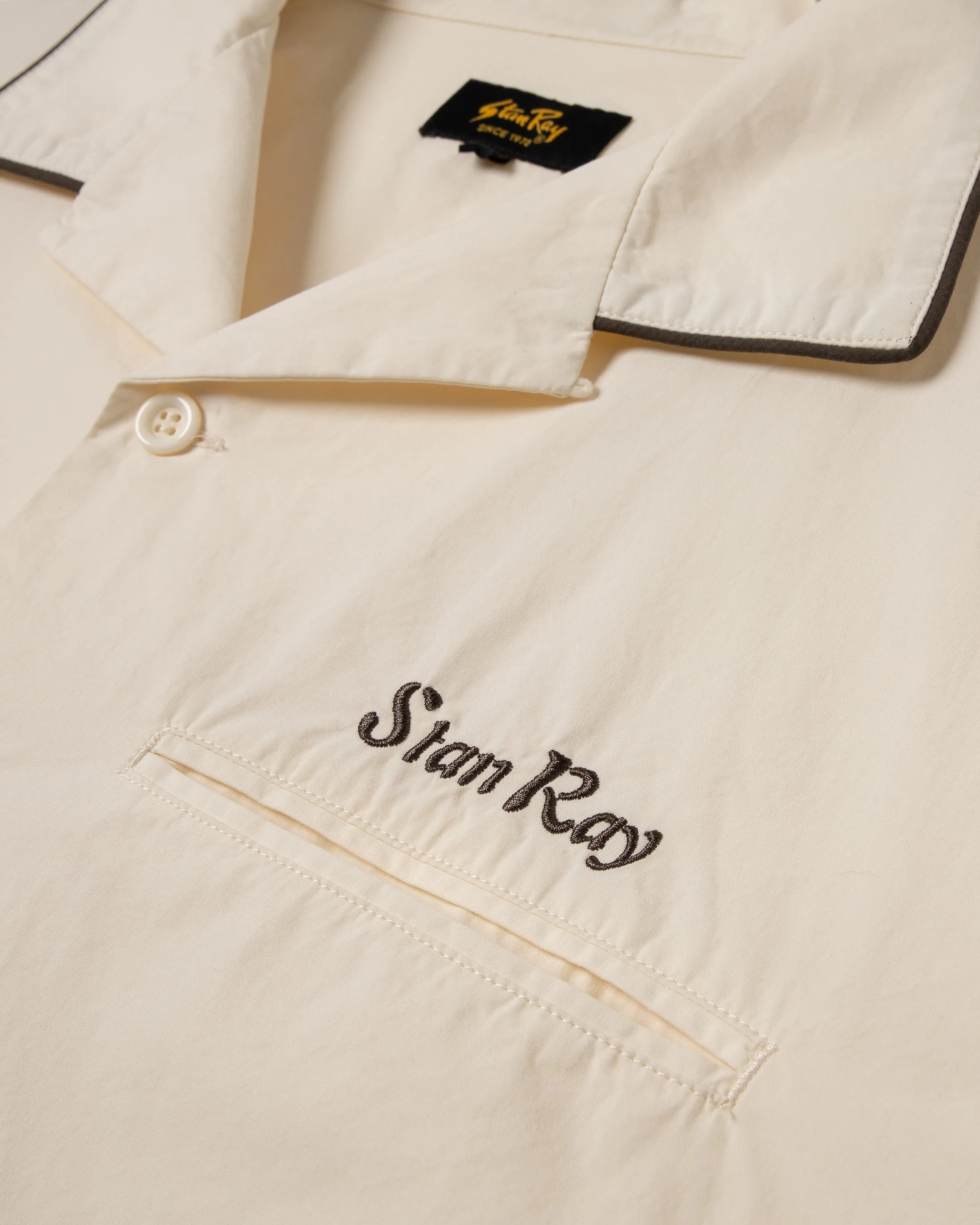Bowling Shirt (Natural / Matt Black)