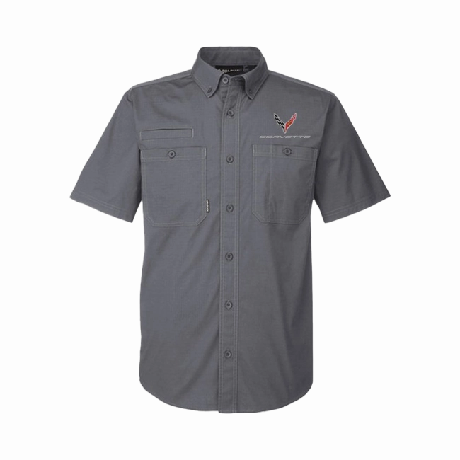 C8 Dri Duck Men's Short Sleeve Button Down