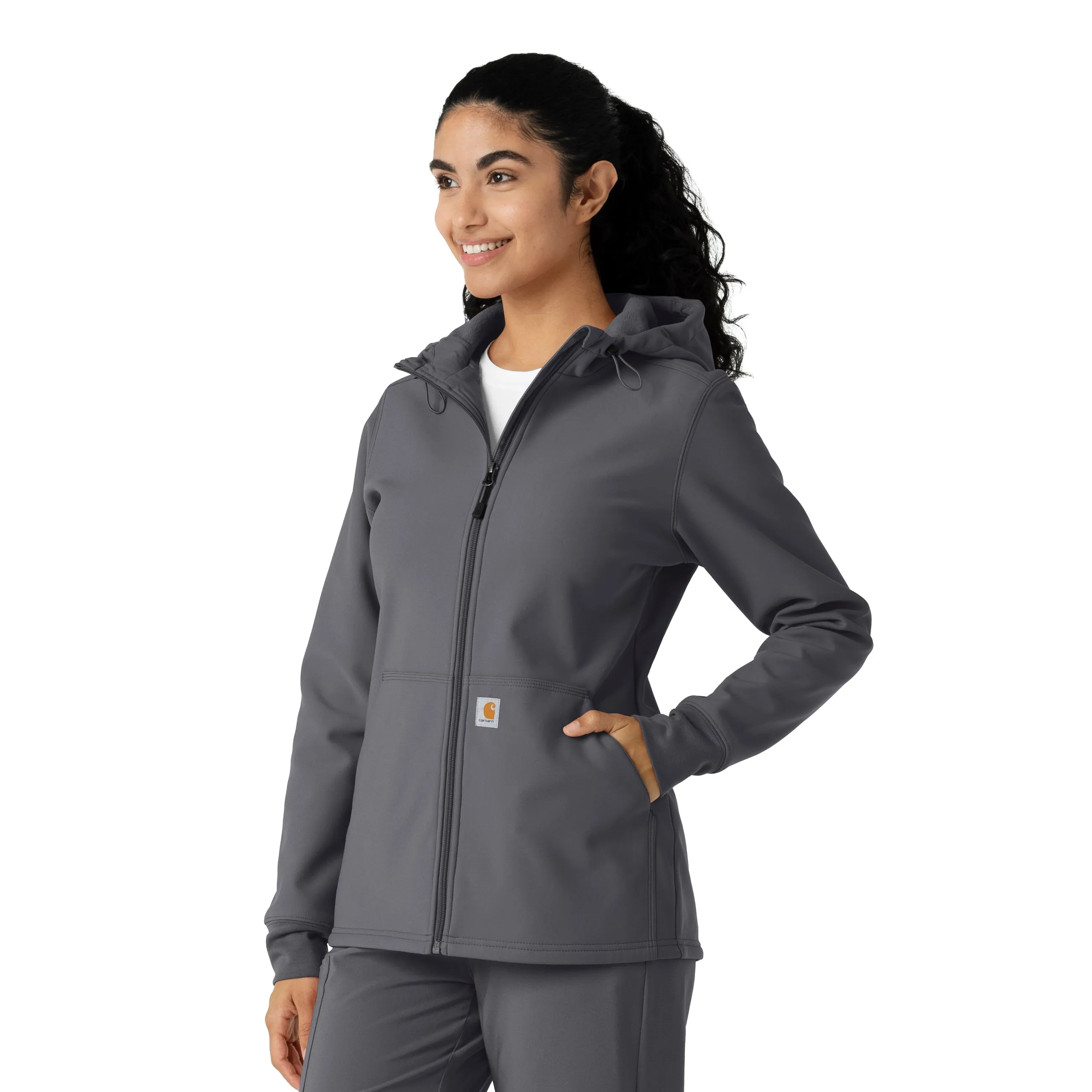 Carhartt Women's Bonded Fleece Hoodie - Pewter