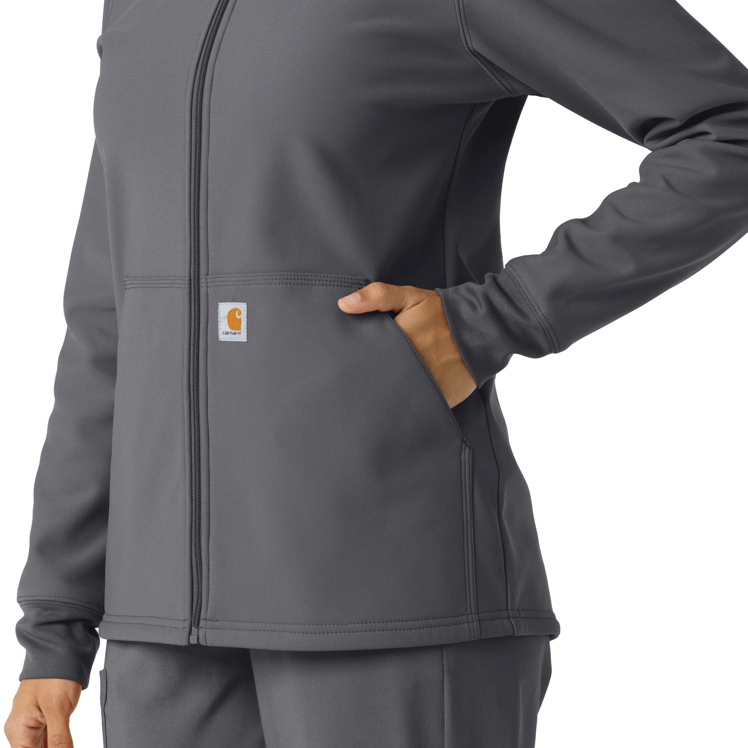 Carhartt Women's Bonded Fleece Hoodie - Pewter