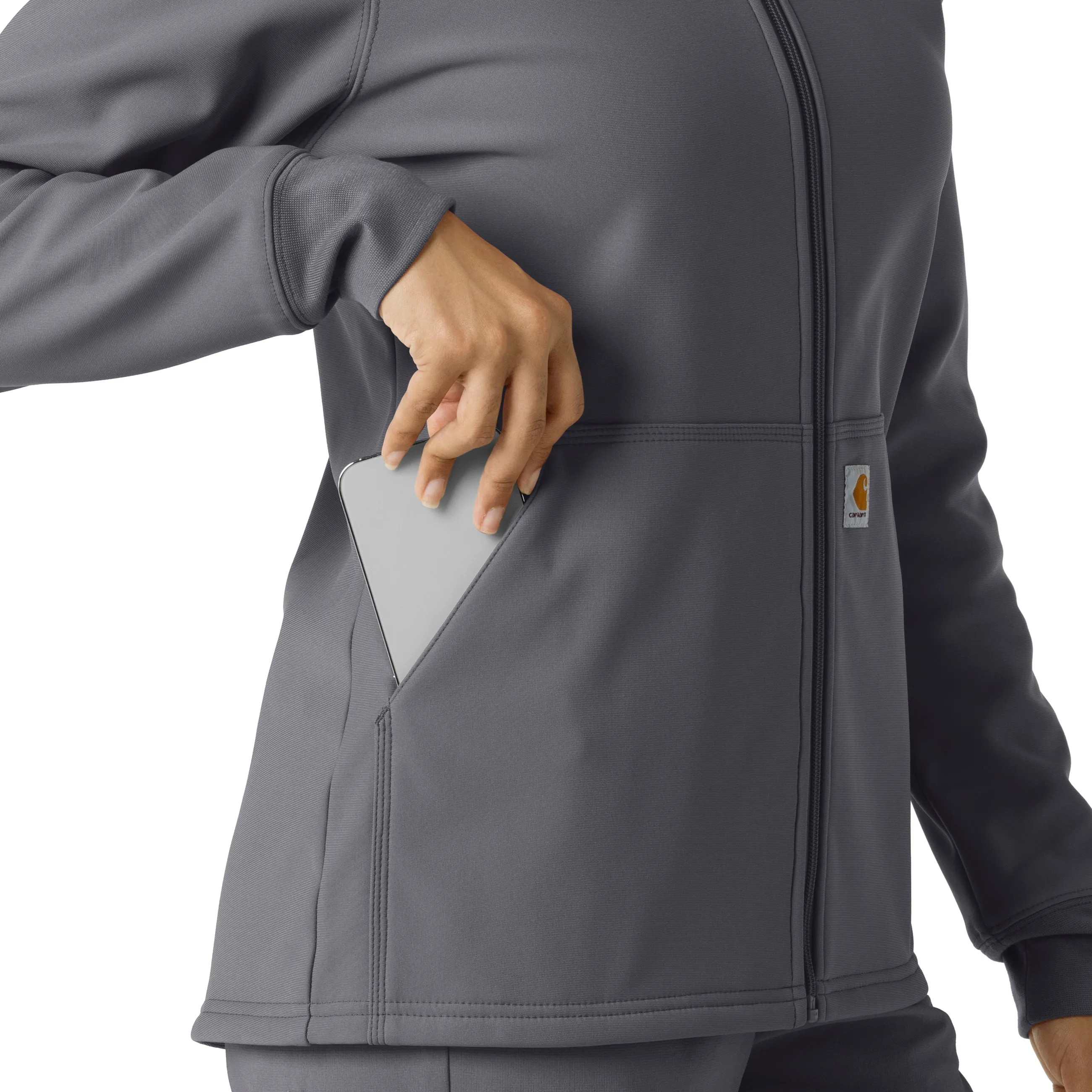 Carhartt Women's Bonded Fleece Hoodie - Pewter