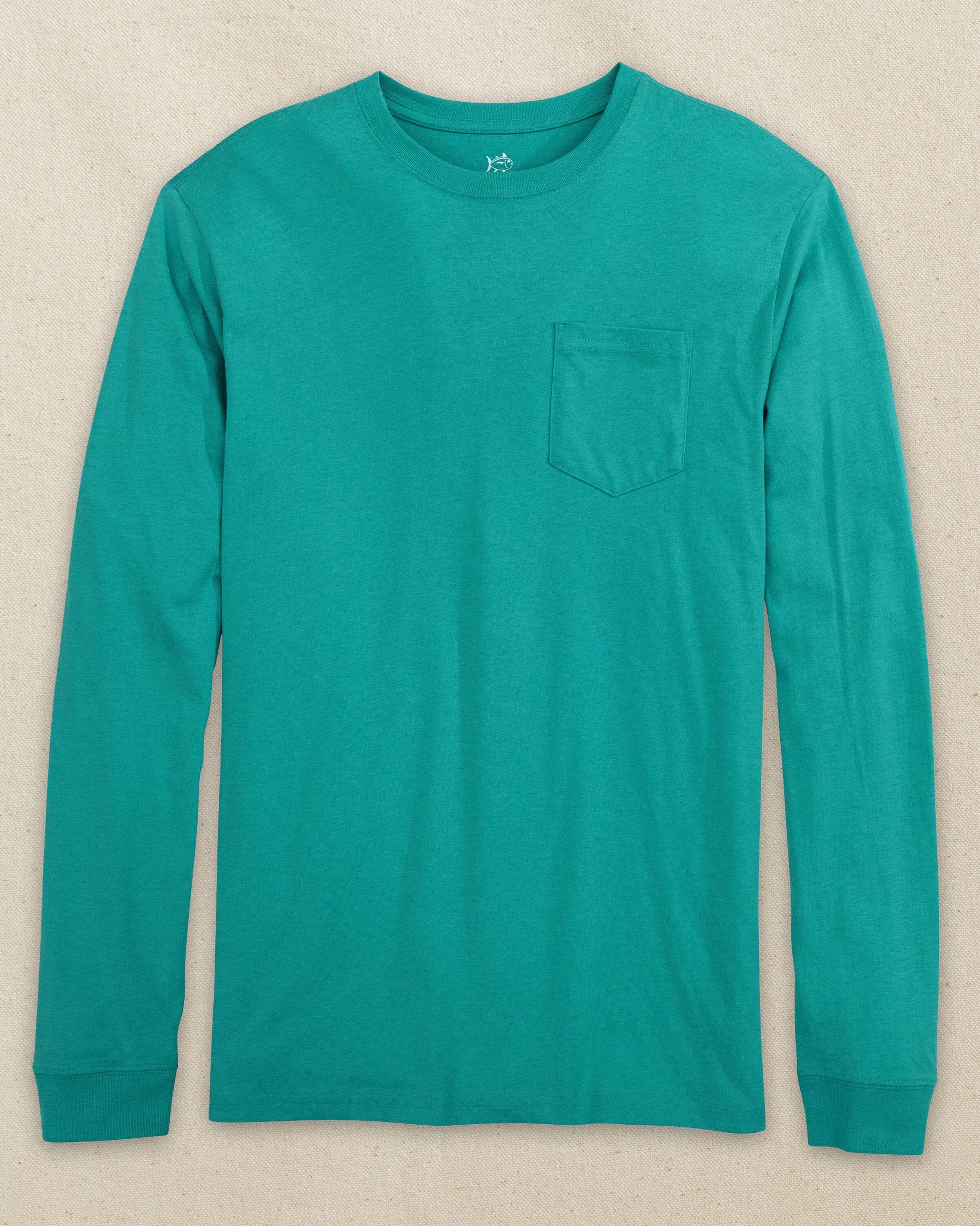 Classic Long Sleeve Pocket T-Shirt - Gulf Stream