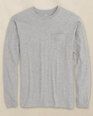 Classic Long Sleeve Pocket T-Shirt - Heather Grey