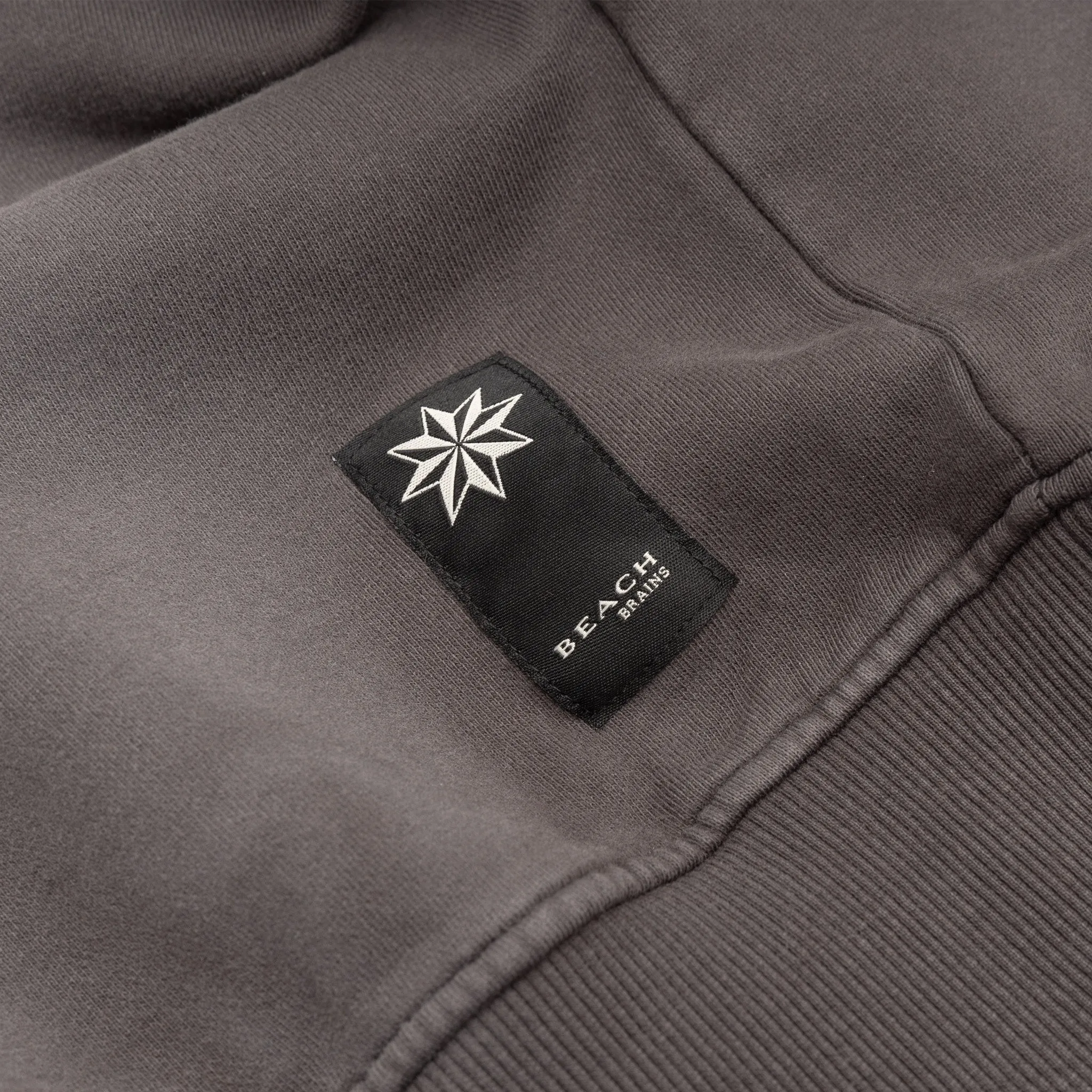 DISTRESSED ZIP HOODIE