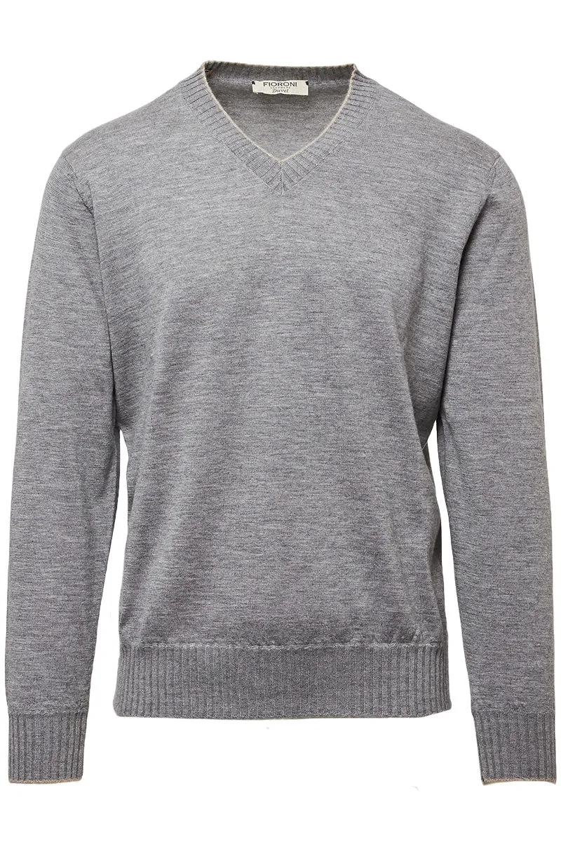 Duvet Cashmere V-Neck