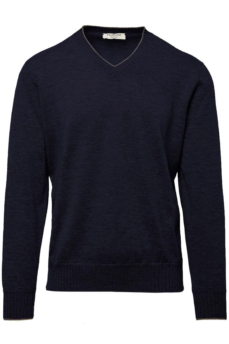 Duvet Cashmere V-Neck
