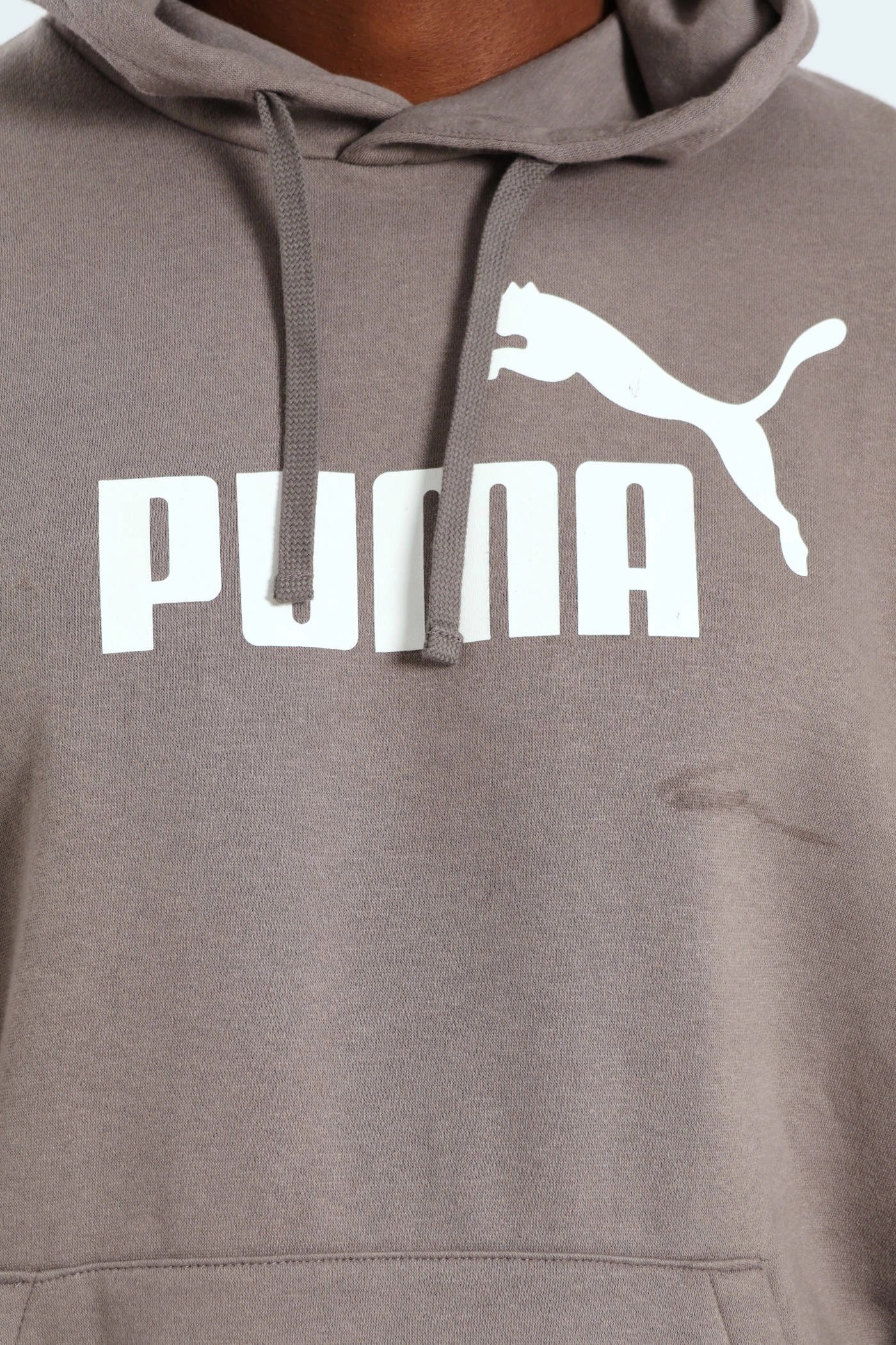 Essential No. 1 Logo Fleece Hoodie - Silver Grey