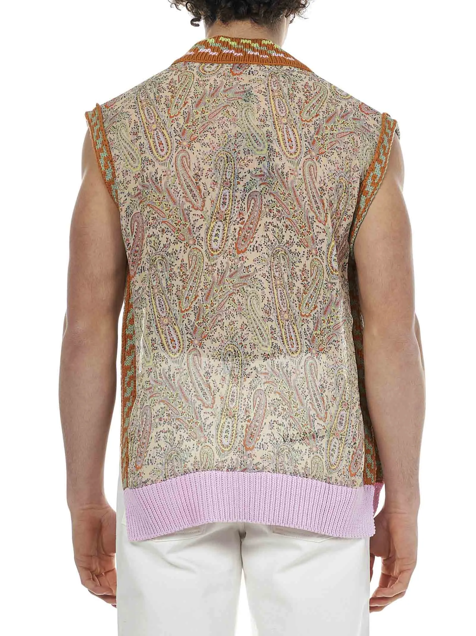Etro Paisley Print V-Neck Vest