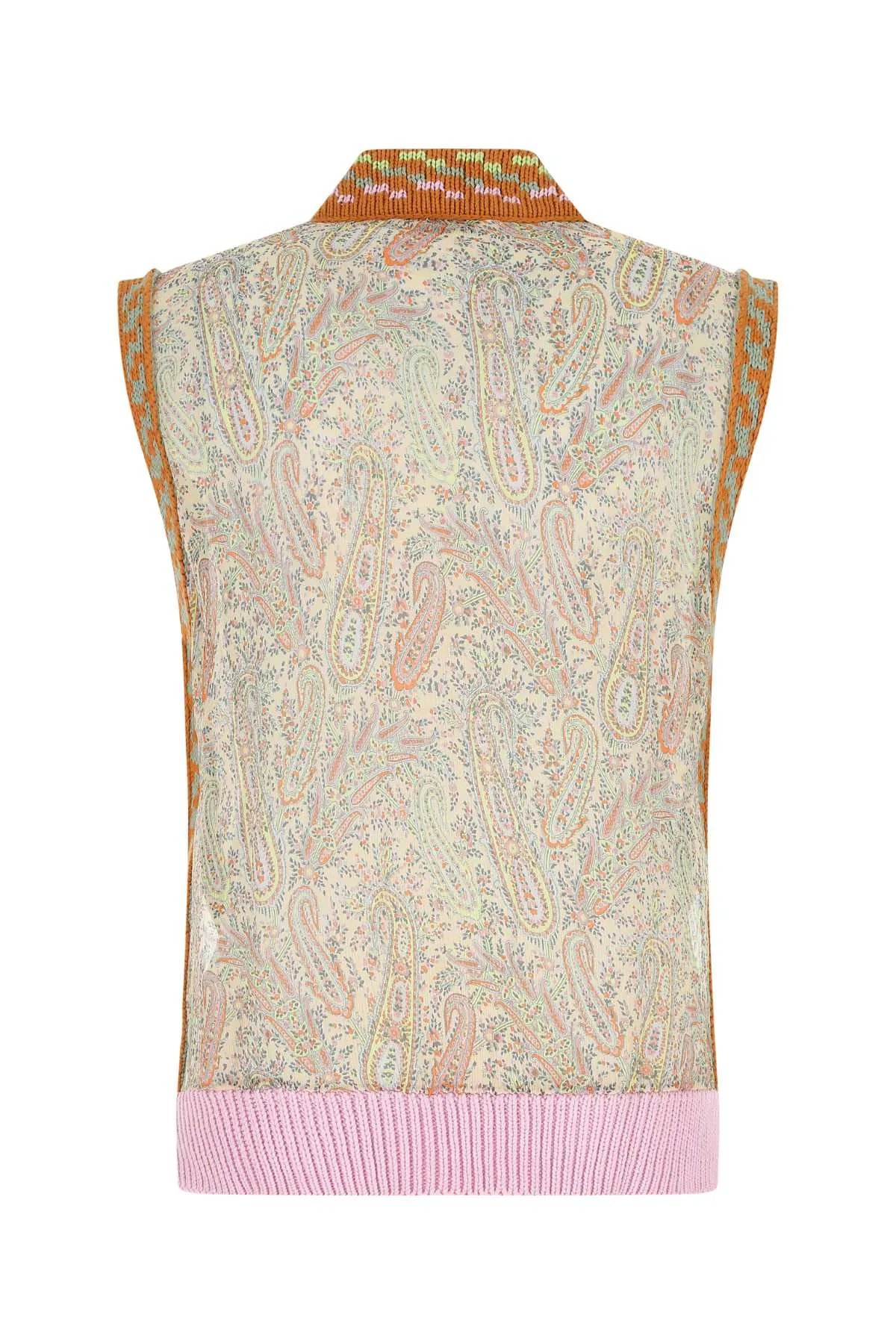 Etro Paisley Print V-Neck Vest