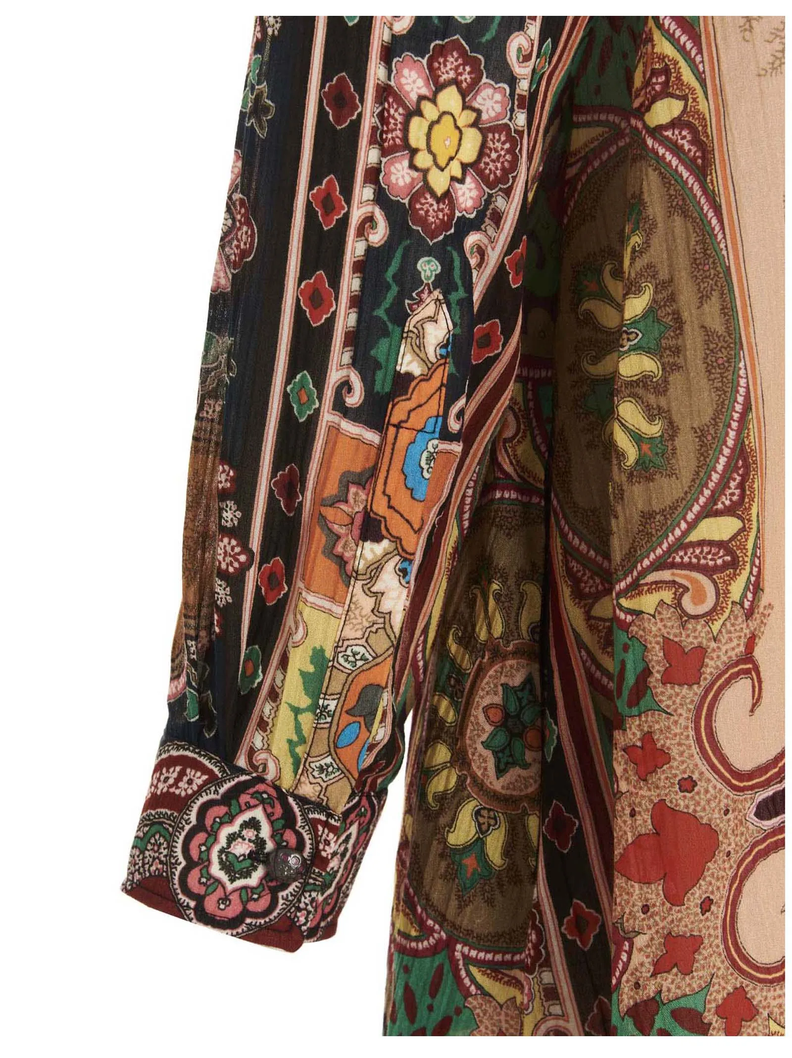 Etro Pattern Printed Maxi Shirt Dress